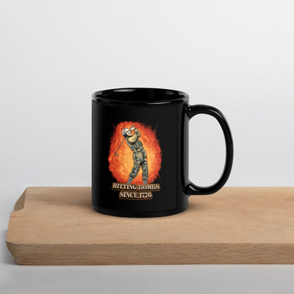 Tactical George Washington Hitting Bombs Coffee Mug